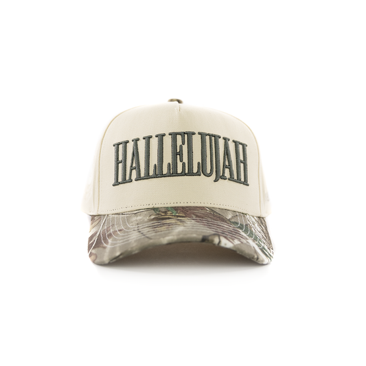 Hallelujah Hat // Camo + Cream